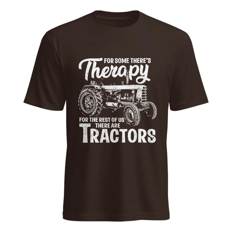 Funny Farmer Therapy Vintage Tractor Lover - Unisex Heavy Cotton Tee