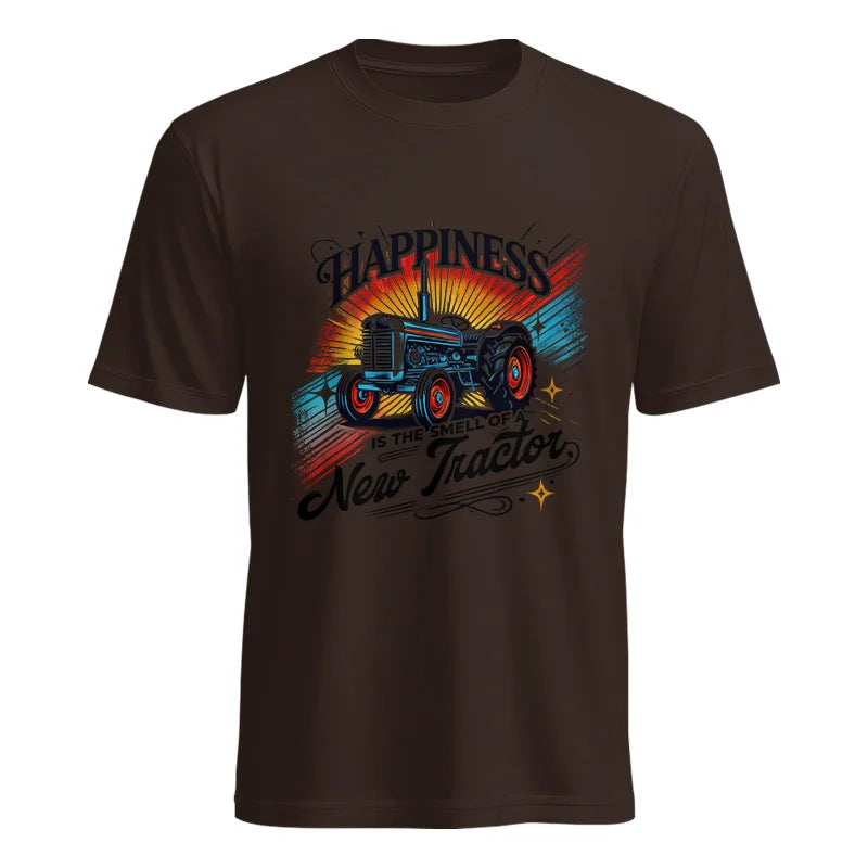 Image of Happiness Is The Smell Of A New Tractor - Unisex Heavy Cotton Tee