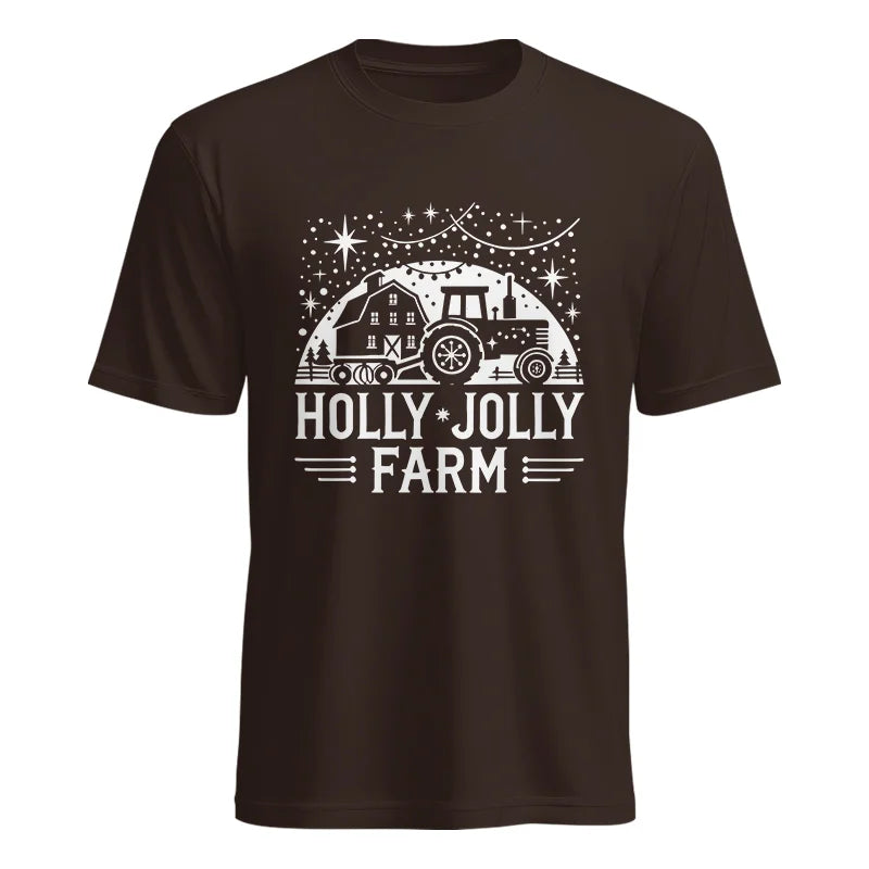 Image of Holly Jolly Farm 2 - Unisex Heavy Cotton Tee