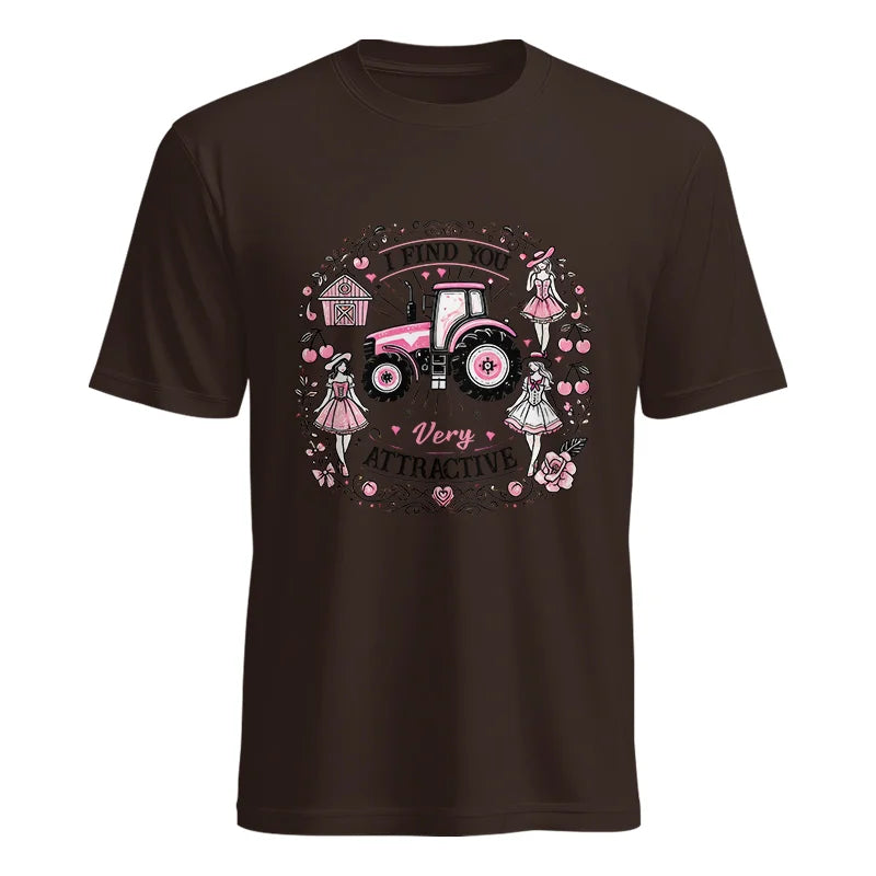 I Find You Very Attractive Pink Cherry - Unisex Heavy Cotton Tee