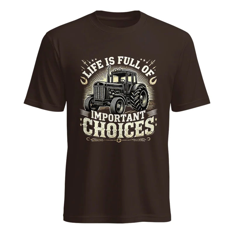 Life Is Full Of Important Choices 5 - Unisex Heavy Cotton Tee