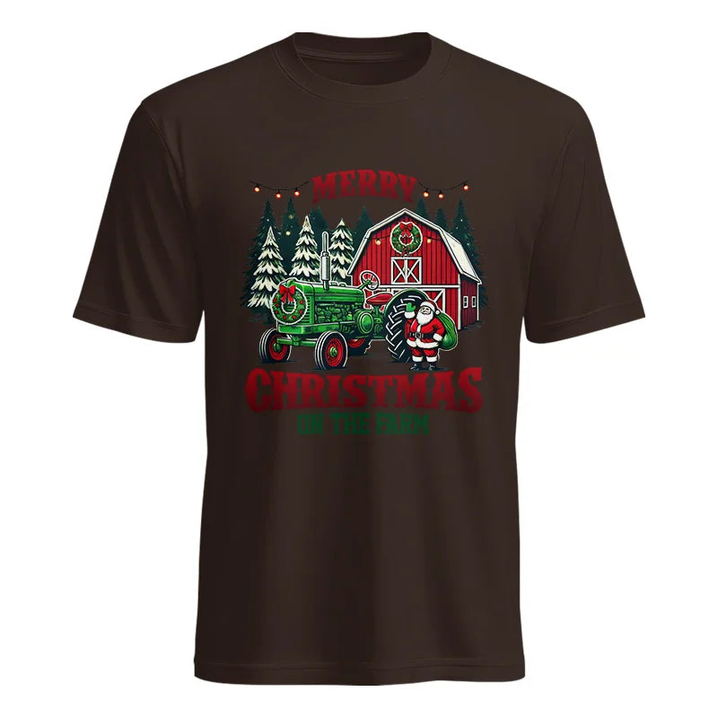 Image of Merry Christmas On The Farm 3 - Unisex Heavy Cotton Tee