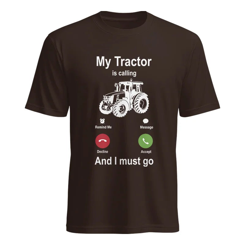 My Tractor Is Calling - Unisex Heavy Cotton Tee