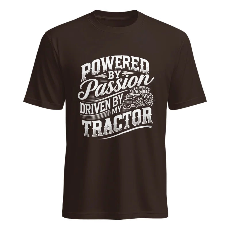 Powered By Passion Driven By My Tractor 2 - Unisex Heavy Cotton Tee