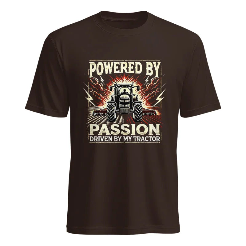 Image of Powered By Passion Driven By My Tractor 4 - Unisex Heavy Cotton Tee