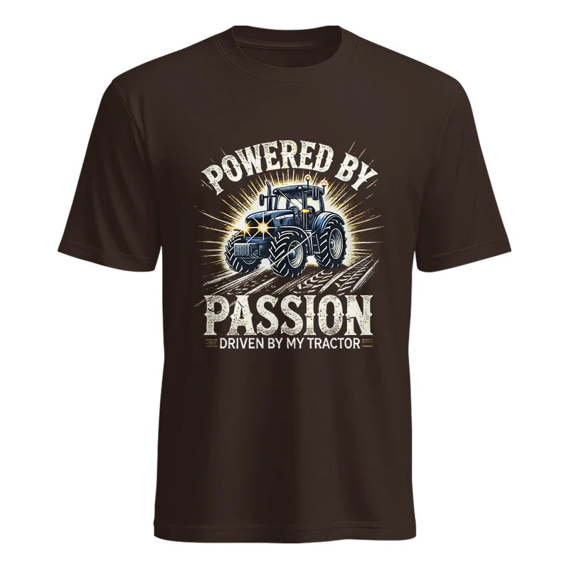 Powered By Passion Driven By My Tractor - Unisex Heavy Cotton Tee