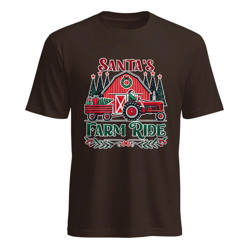 Santa's Farm Ride 1 - Unisex Heavy Cotton Tee