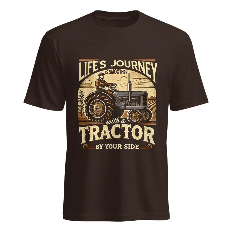 Smoother With A Tractor By Your Side - Unisex Heavy Cotton Tee