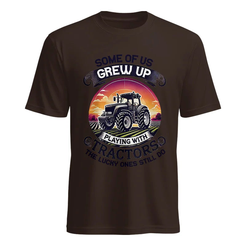 Some Of Us Grew Up Playing With Tractors 4 - Unisex Heavy Cotton Tee