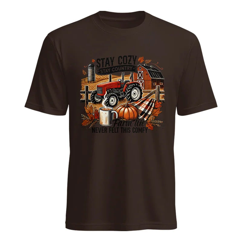 Stay Cozy_Stay Country_Farm Life Never Felt This Comfy - Unisex Heavy Cotton Tee