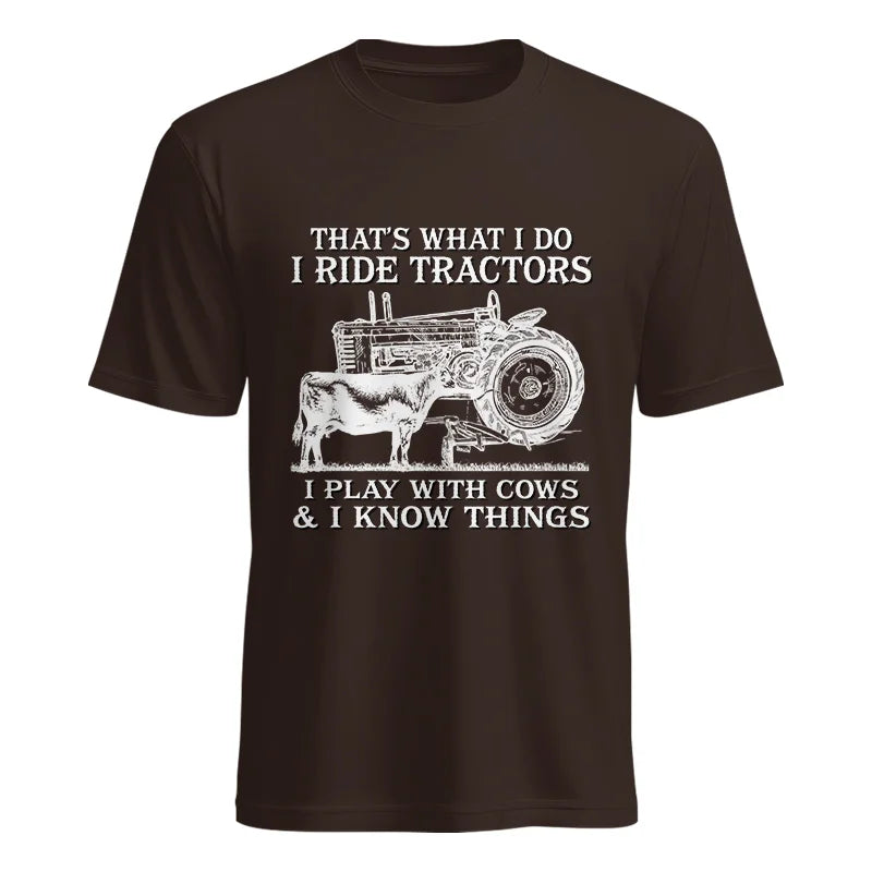 Image of That's What I Do I Ride Tractors - Unisex Heavy Cotton Tee