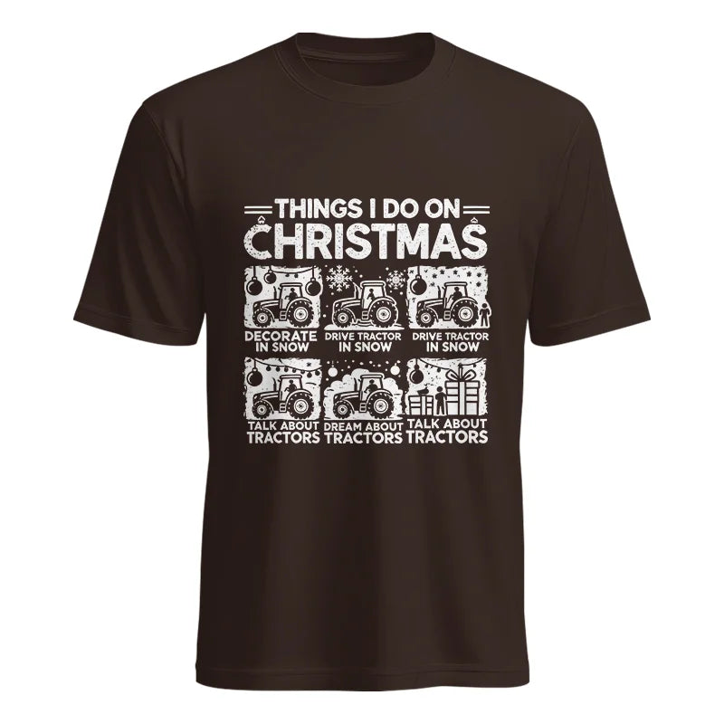 Things I Do On Christmas - Unisex Heavy Cotton Tee