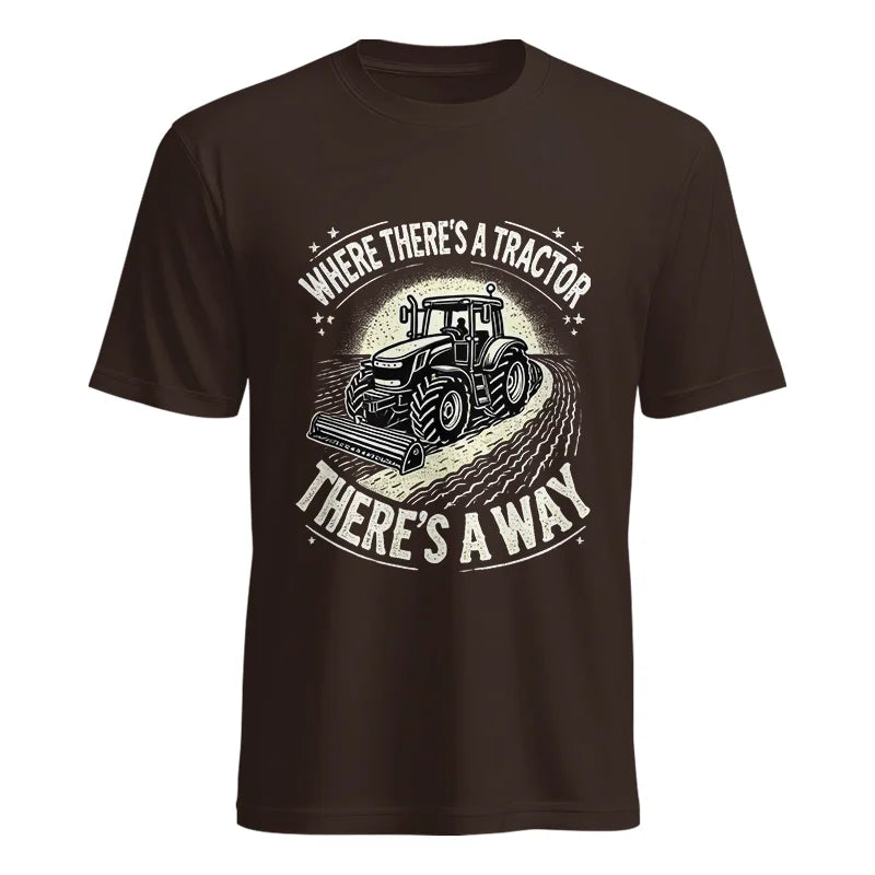 Image of Where There's A Tractor There's A Way 1 - Unisex Heavy Cotton Tee