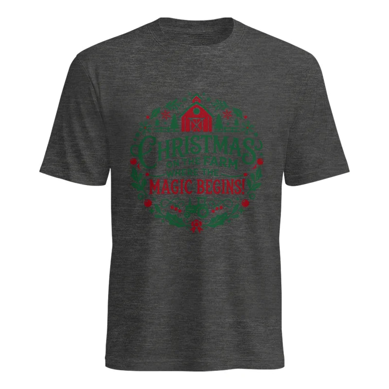 Christmas on the Farm Where the Magic Begins! 2 - Unisex Heavy Cotton Tee