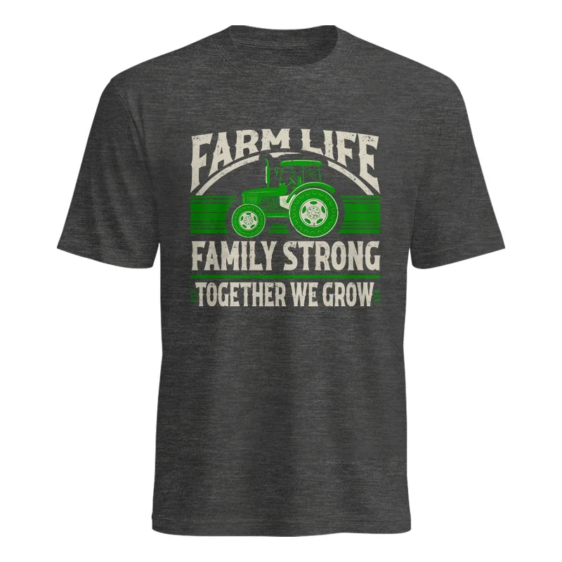 Farm life Family Strong_Together We grow - Unisex Heavy Cotton Tee