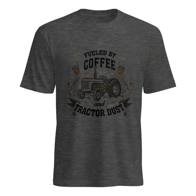 Image of Fueled By Coffee And Tractor Dust - Unisex Heavy Cotton Tee