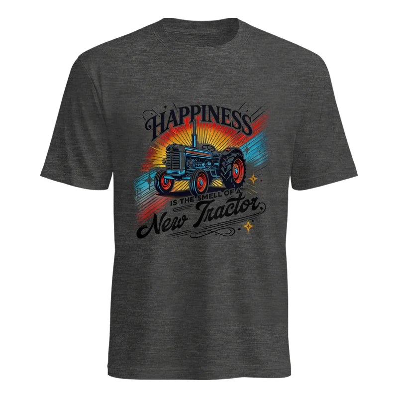 Happiness Is The Smell Of A New Tractor - Unisex Heavy Cotton Tee