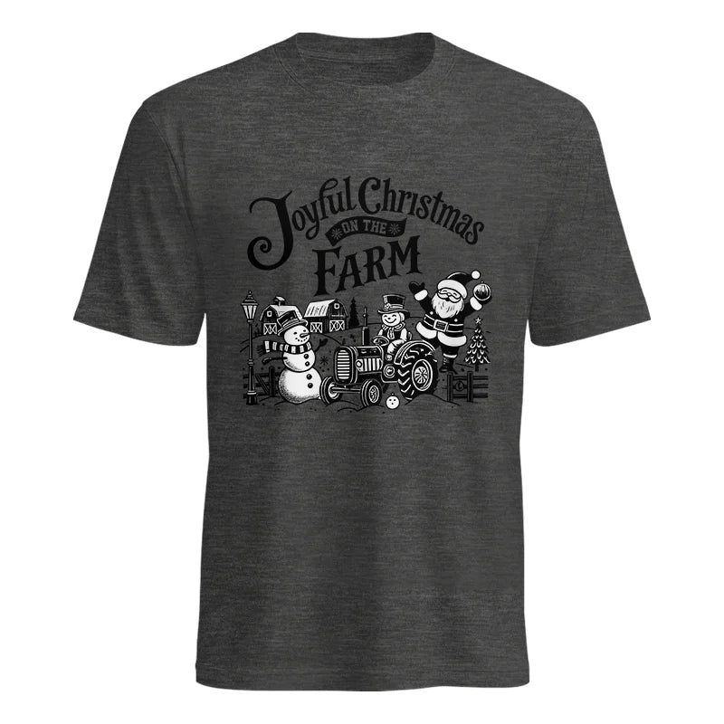 Joyful Christmas On The Farm 1 - Unisex Heavy Cotton Tee