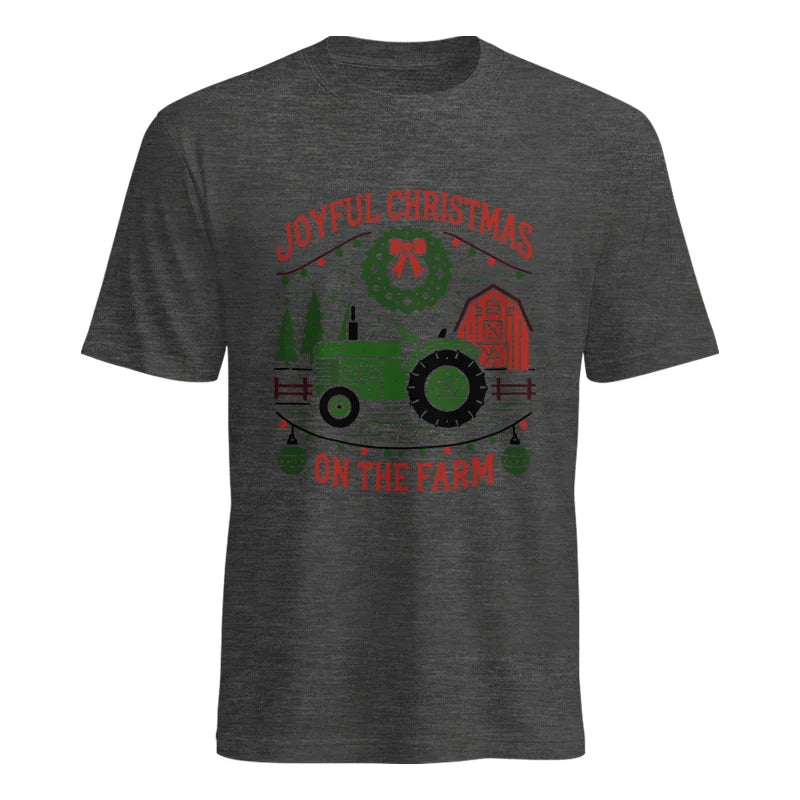 Image of Joyful Christmas On The Farm 3 - Unisex Heavy Cotton Tee