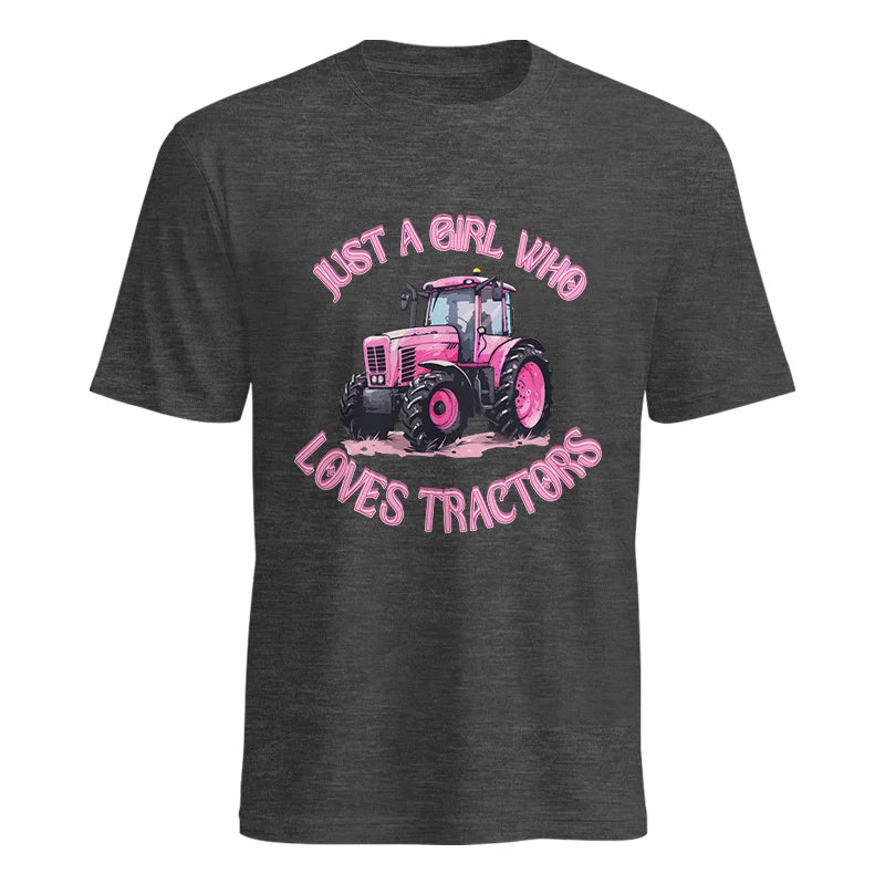 Image of Just A Girl Who Loves Tractors 1 - Unisex Heavy Cotton Tee