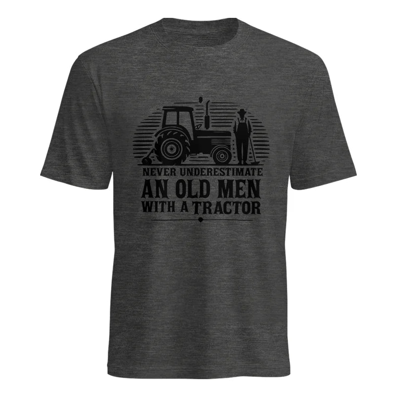 Image of Never Underestimate An Old Men With A Tractor - Unisex Heavy Cotton Tee