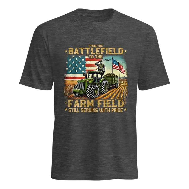 Veteran Farmer From The Battlefield To The Farm Field 2 - Unisex Heavy Cotton Tee