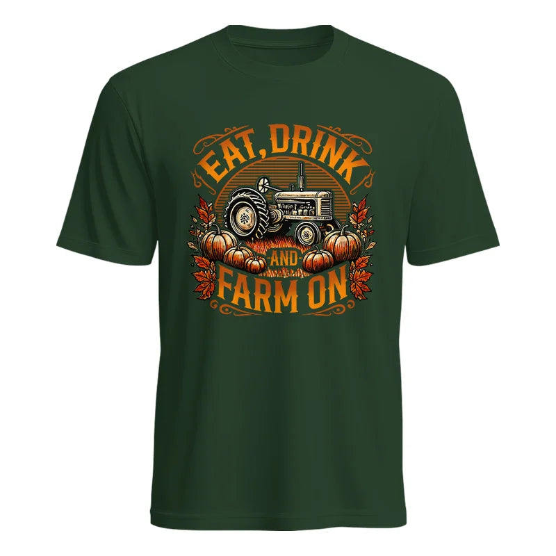 Eat Drink and Farm On 2 - Unisex Heavy Cotton Tee