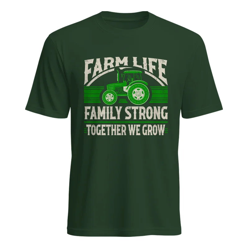 Farm life Family Strong_Together We grow - Unisex Heavy Cotton Tee