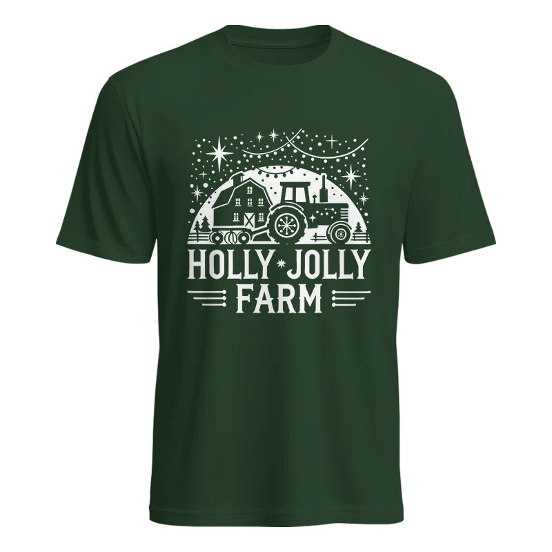 Image of Holly Jolly Farm 2 - Unisex Heavy Cotton Tee