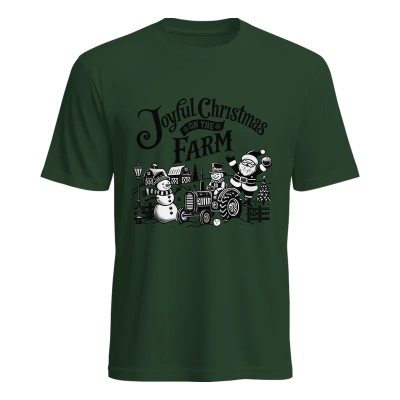 Joyful Christmas On The Farm 1 - Unisex Heavy Cotton Tee