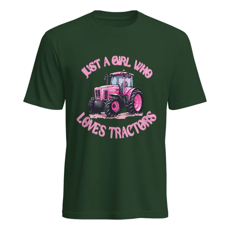 Just A Girl Who Loves Tractors 1 - Unisex Heavy Cotton Tee