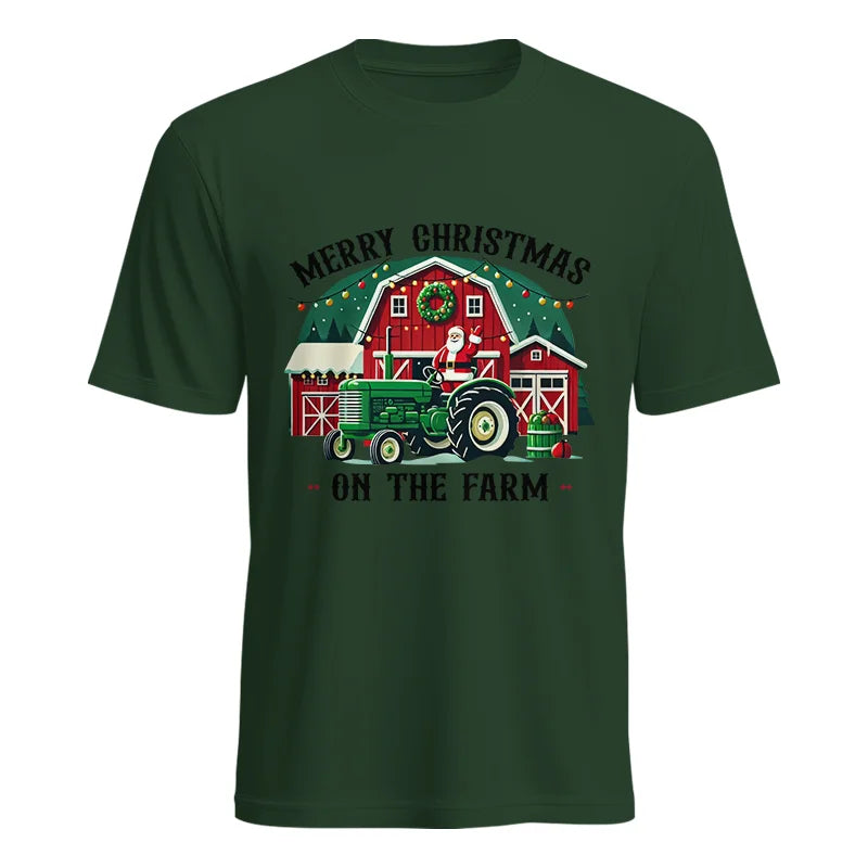 Merry Christmas On The Farm 1 - Unisex Heavy Cotton Tee