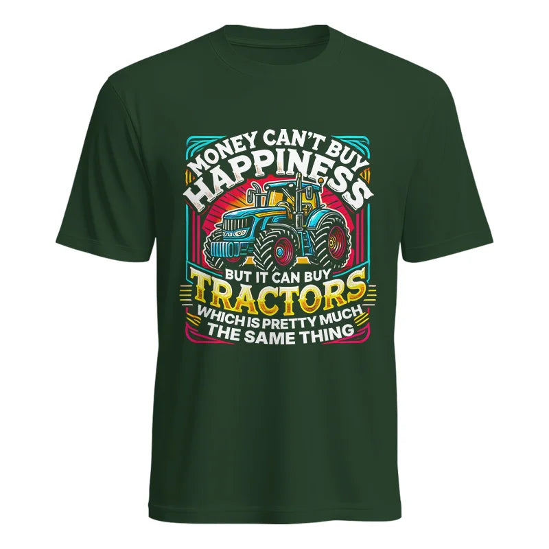 Money Can't Buy Happiness Can Buy Tractors - Unisex Heavy Cotton Tee