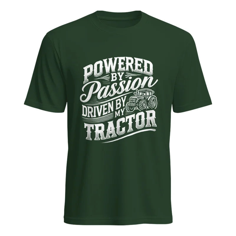 Powered By Passion Driven By My Tractor 2 - Unisex Heavy Cotton Tee