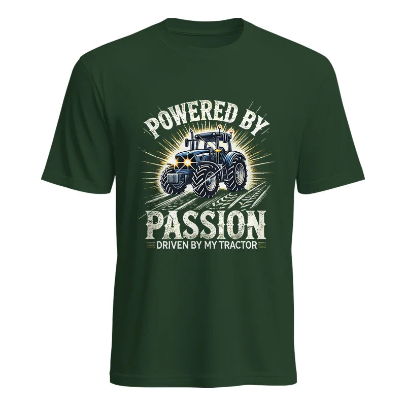 Powered By Passion Driven By My Tractor - Unisex Heavy Cotton Tee