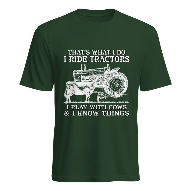 Image of That's What I Do I Ride Tractors - Unisex Heavy Cotton Tee