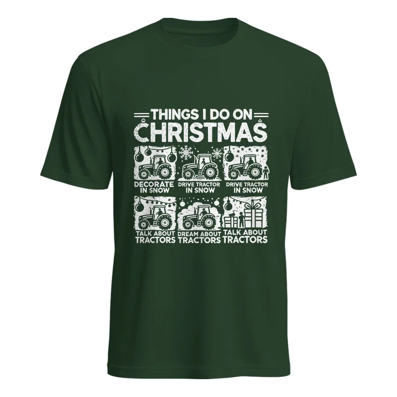 Things I Do On Christmas - Unisex Heavy Cotton Tee