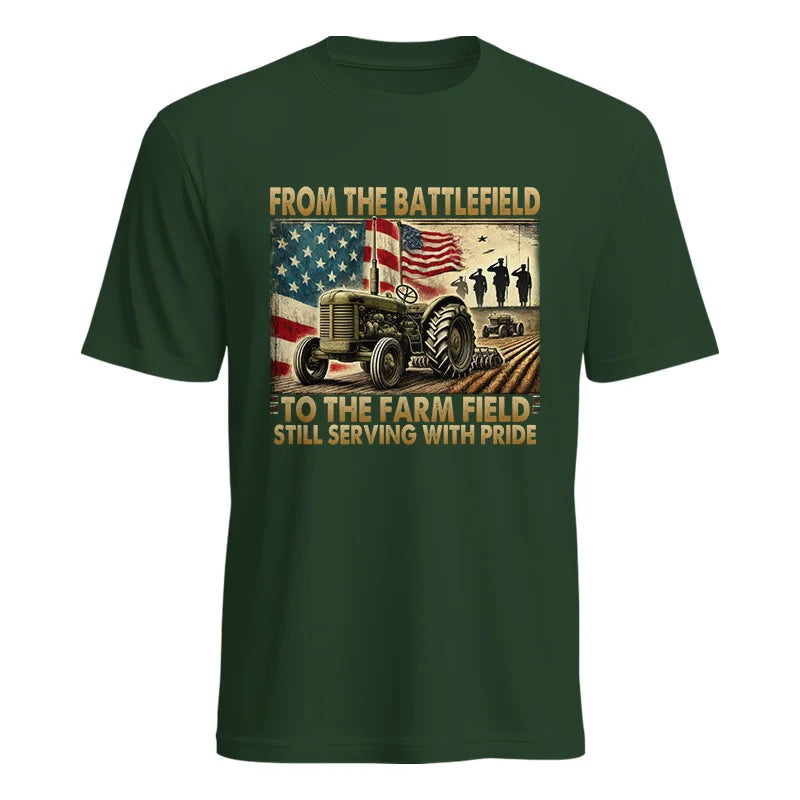 Veteran Farmer From The Battlefield To The Farm Field 1 - Unisex Heavy Cotton Tee