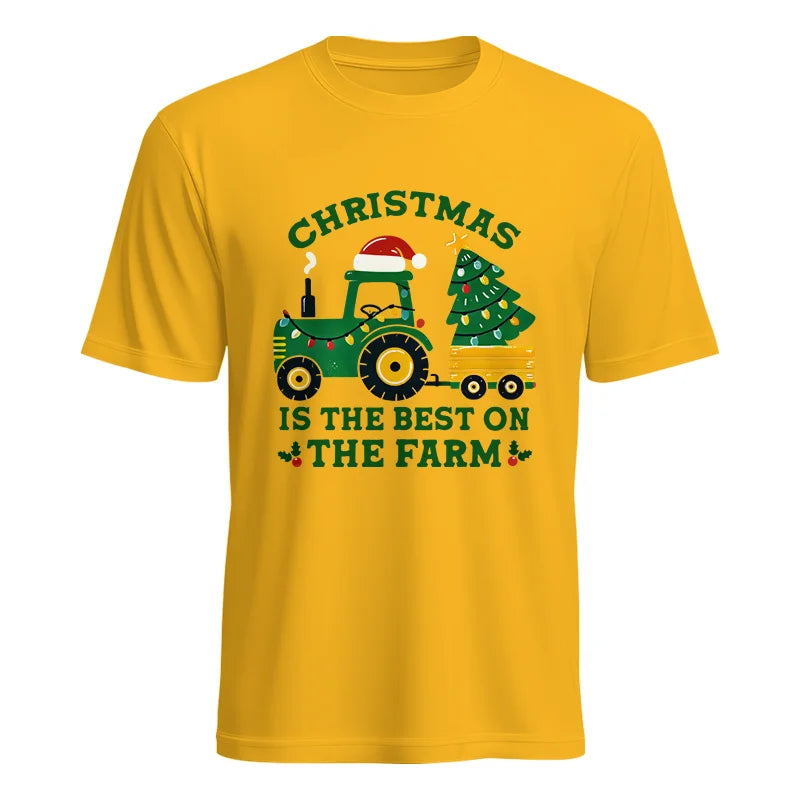 Image of Christmas Is The Best On The Farm - Unisex Heavy Cotton Tee