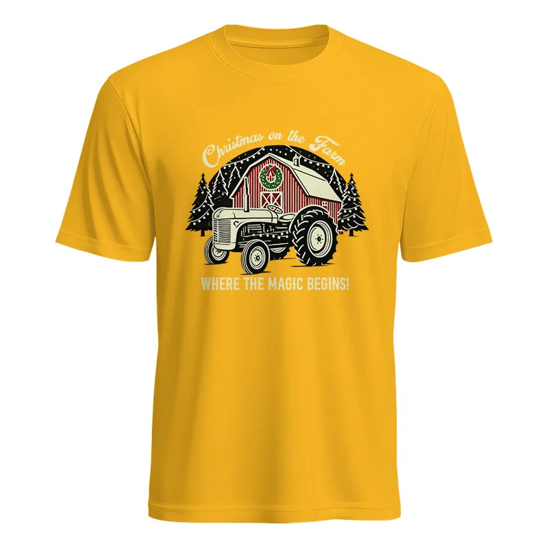 Christmas on the Farm Where the Magic Begins! 3 - Unisex Heavy Cotton Tee