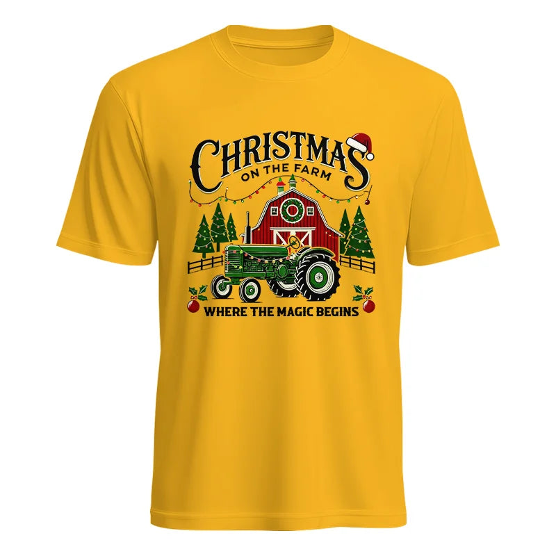 Christmas on the Farm Where the Magic Begins! 5 - Unisex Heavy Cotton Tee