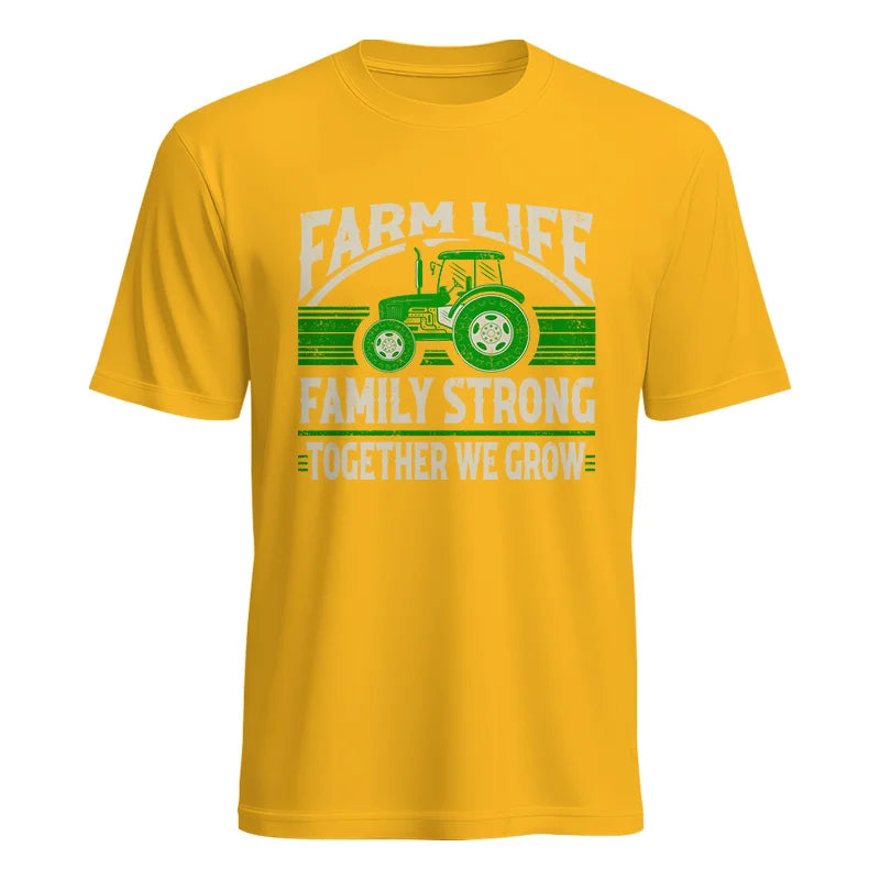 Image of Farm life Family Strong_Together We grow - Unisex Heavy Cotton Tee