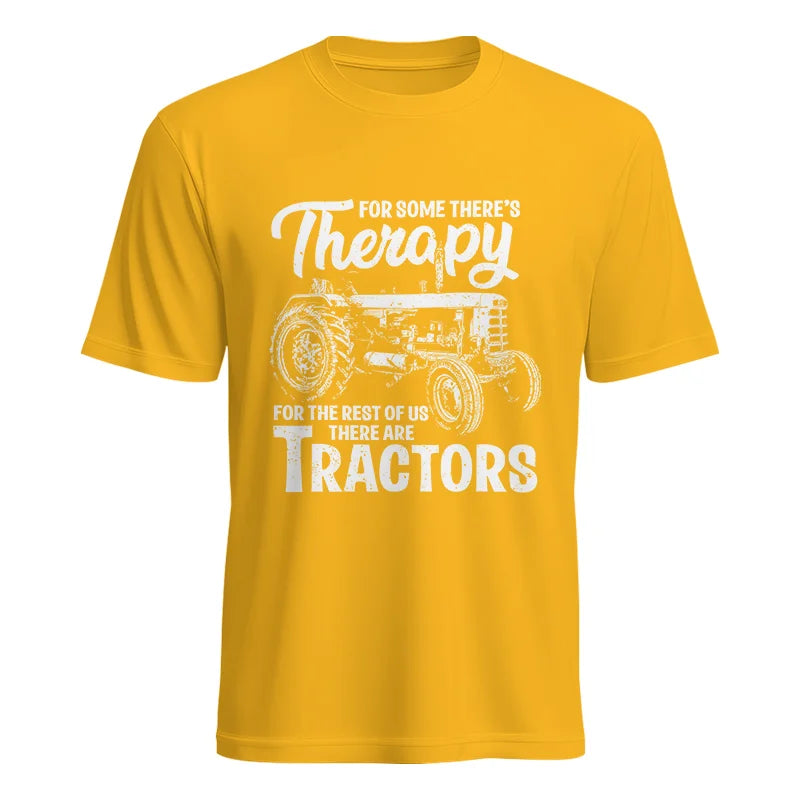 Funny Farmer Therapy Vintage Tractor Lover - Unisex Heavy Cotton Tee