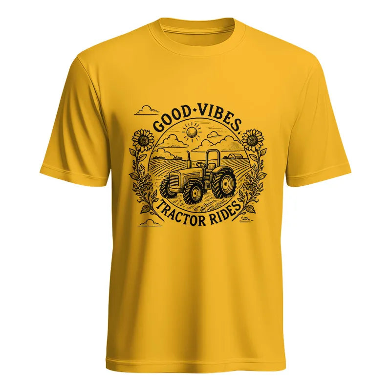 Good Vibes Tractor Rides - Unisex Heavy Cotton Tee