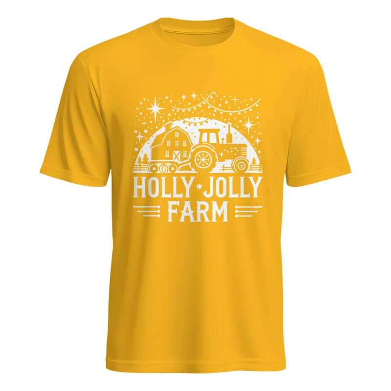 Image of Holly Jolly Farm 2 - Unisex Heavy Cotton Tee