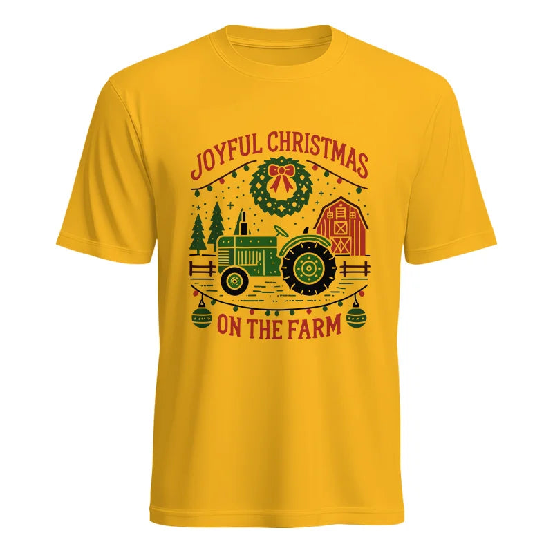 Image of Joyful Christmas On The Farm 3 - Unisex Heavy Cotton Tee