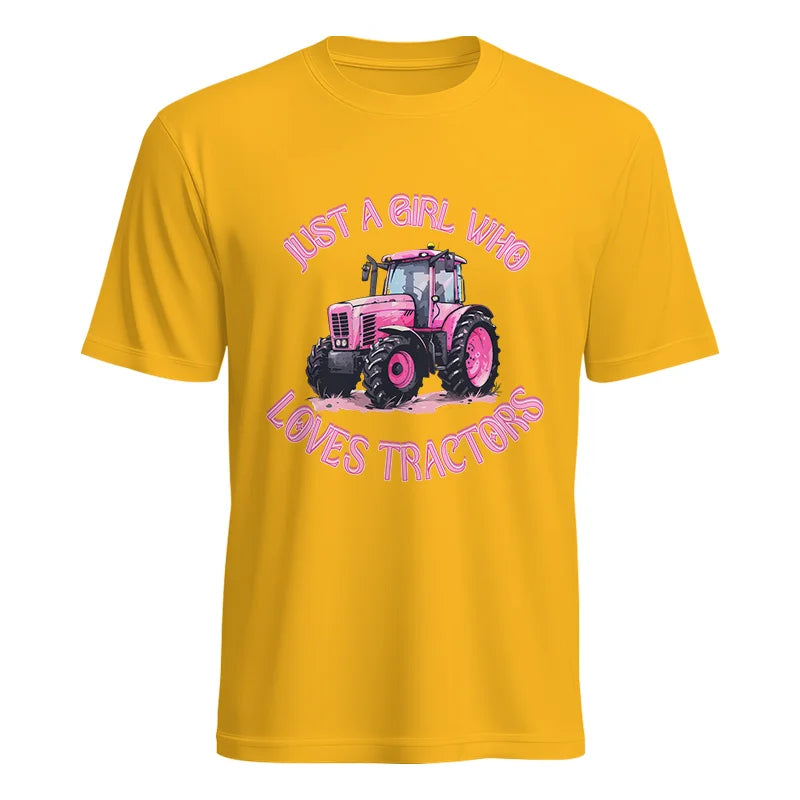 Image of Just A Girl Who Loves Tractors 1 - Unisex Heavy Cotton Tee