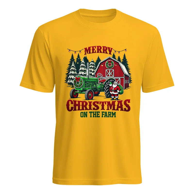 Merry Christmas On The Farm 3 - Unisex Heavy Cotton Tee