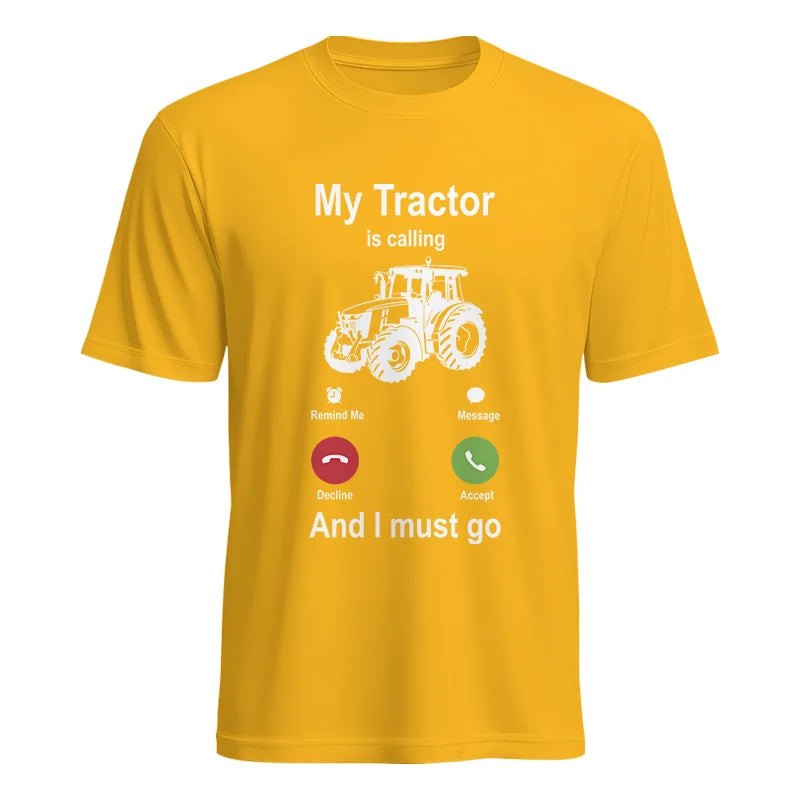 My Tractor Is Calling - Unisex Heavy Cotton Tee