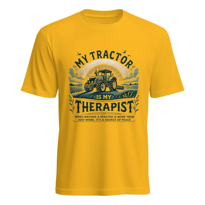 Image of My Tractor Is My Therapist - Unisex Heavy Cotton Tee